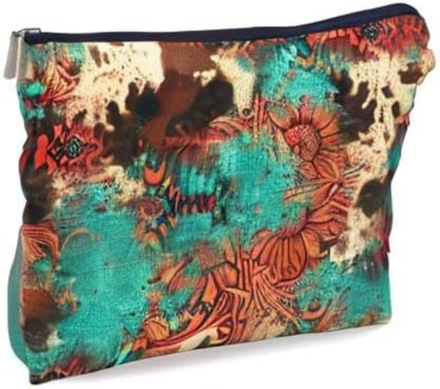 Retro Makeup Bag - Western Cosmetic Gifts, Small Western Cosmetic Bag for Purse