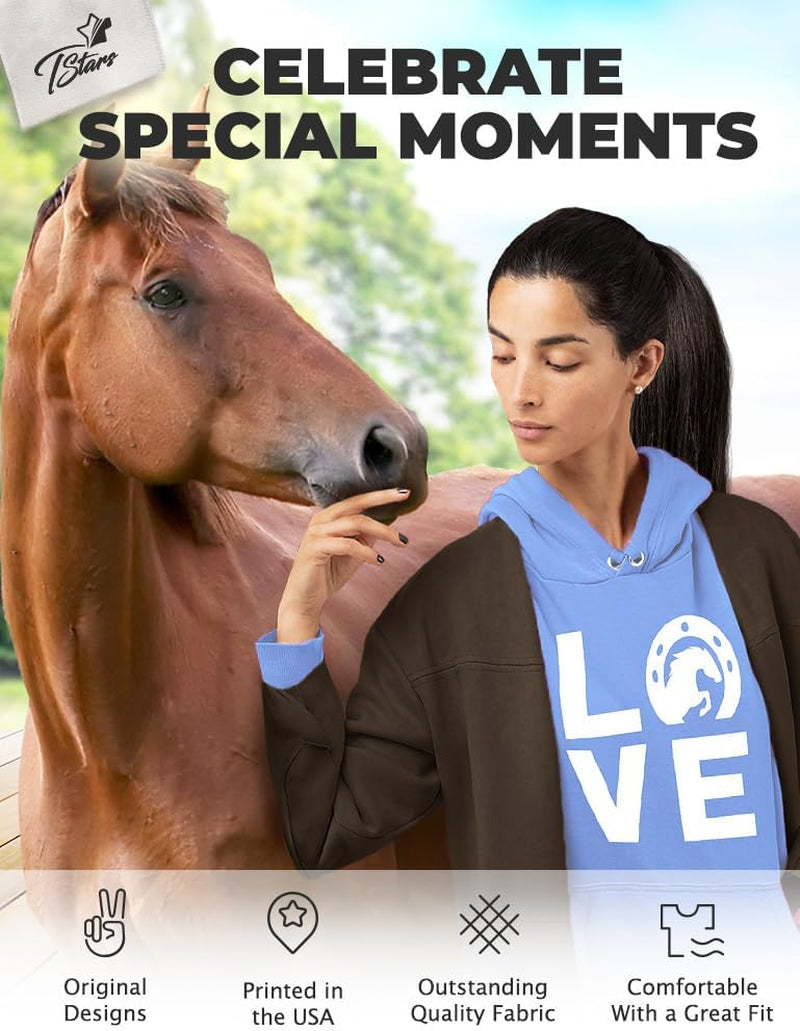Just a Girl Who Loves Horses Hoodie - Equestrian Hoodies for Women & Teen Girls - Gift for Riders & Fans