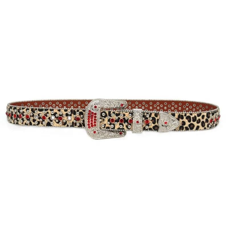 Studded Elastic Waist Accessories Men's Women's Fashionable Designer Luxury Pants High Quality Rhinestone Diamond Alloy Bb Belts