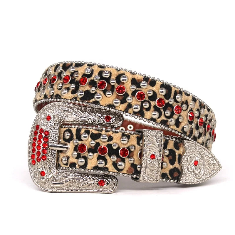 Studded Elastic Waist Accessories Men's Women's Fashionable Designer Luxury Pants High Quality Rhinestone Diamond Alloy Bb Belts