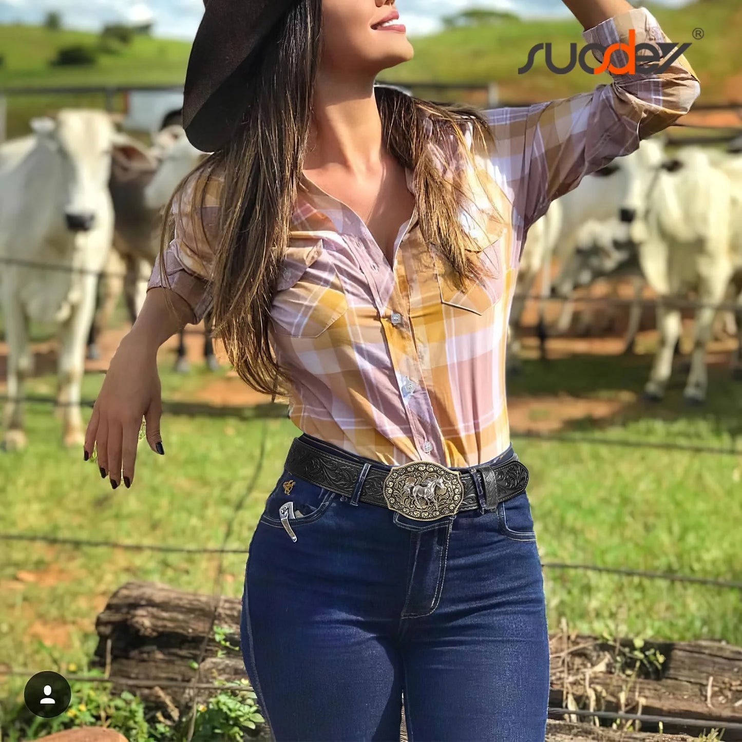 Cowboy Belts for Men Women Western Belts Cowgirl Embossed Belt Country Belts for Jeans Christmas Gifts