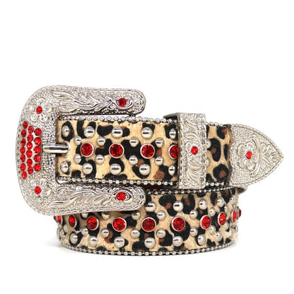 Studded Elastic Waist Accessories Men's Women's Fashionable Designer Luxury Pants High Quality Rhinestone Diamond Alloy Bb Belts